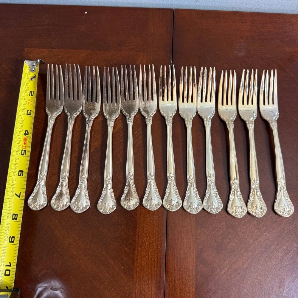 vtg Godinger Silver Plated Flatware  Tea Strainer 53 Pieces‎ floral ornate
